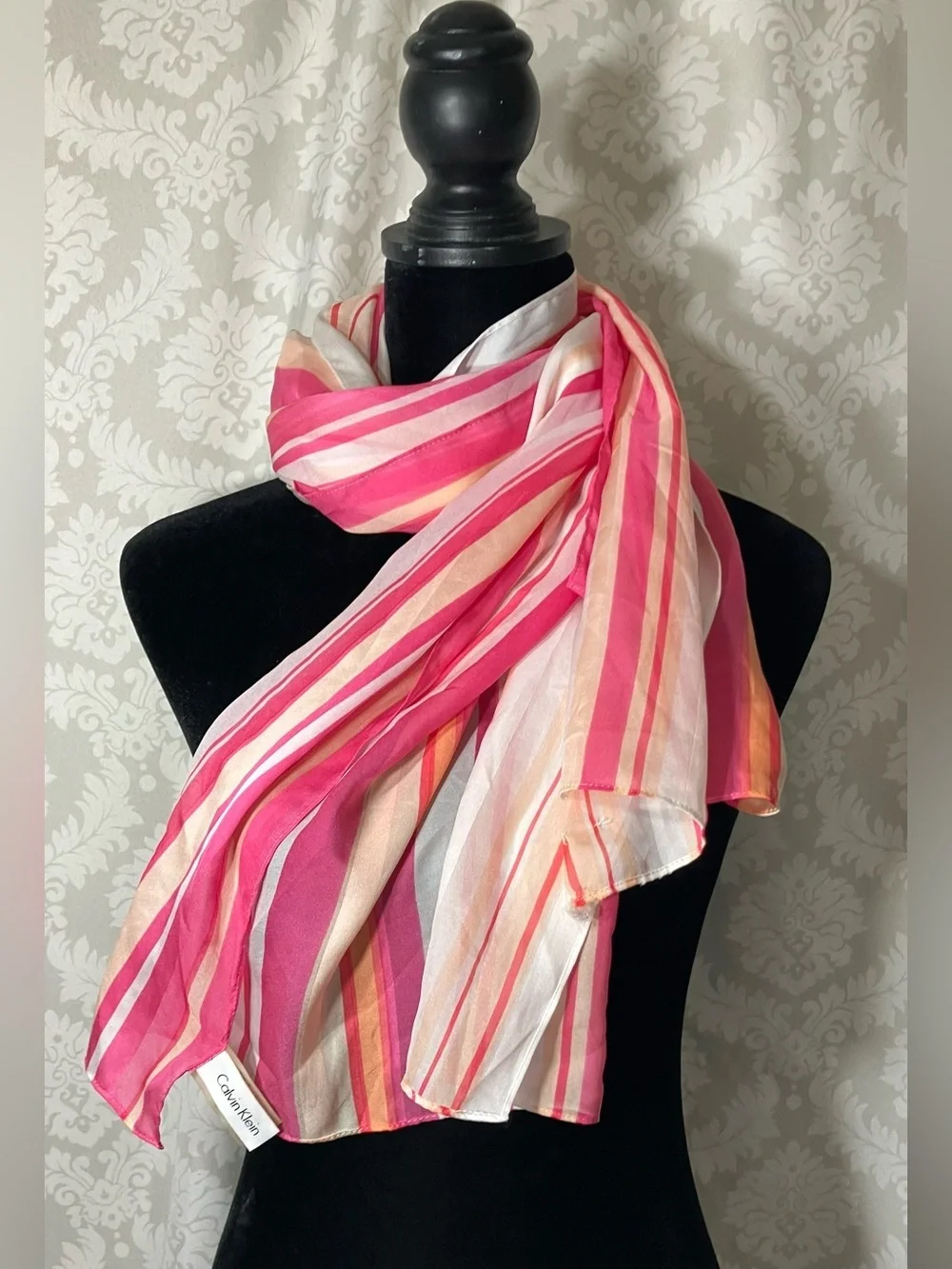 Calvin Klein Striped Women's Scarf
